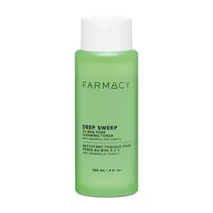 Farmacy Beauty Deep Sweep 2% BHA Toner for Face - Pore Cleaner and Facial Exfoliator - Salicylic Acid Face Toner - 120ml