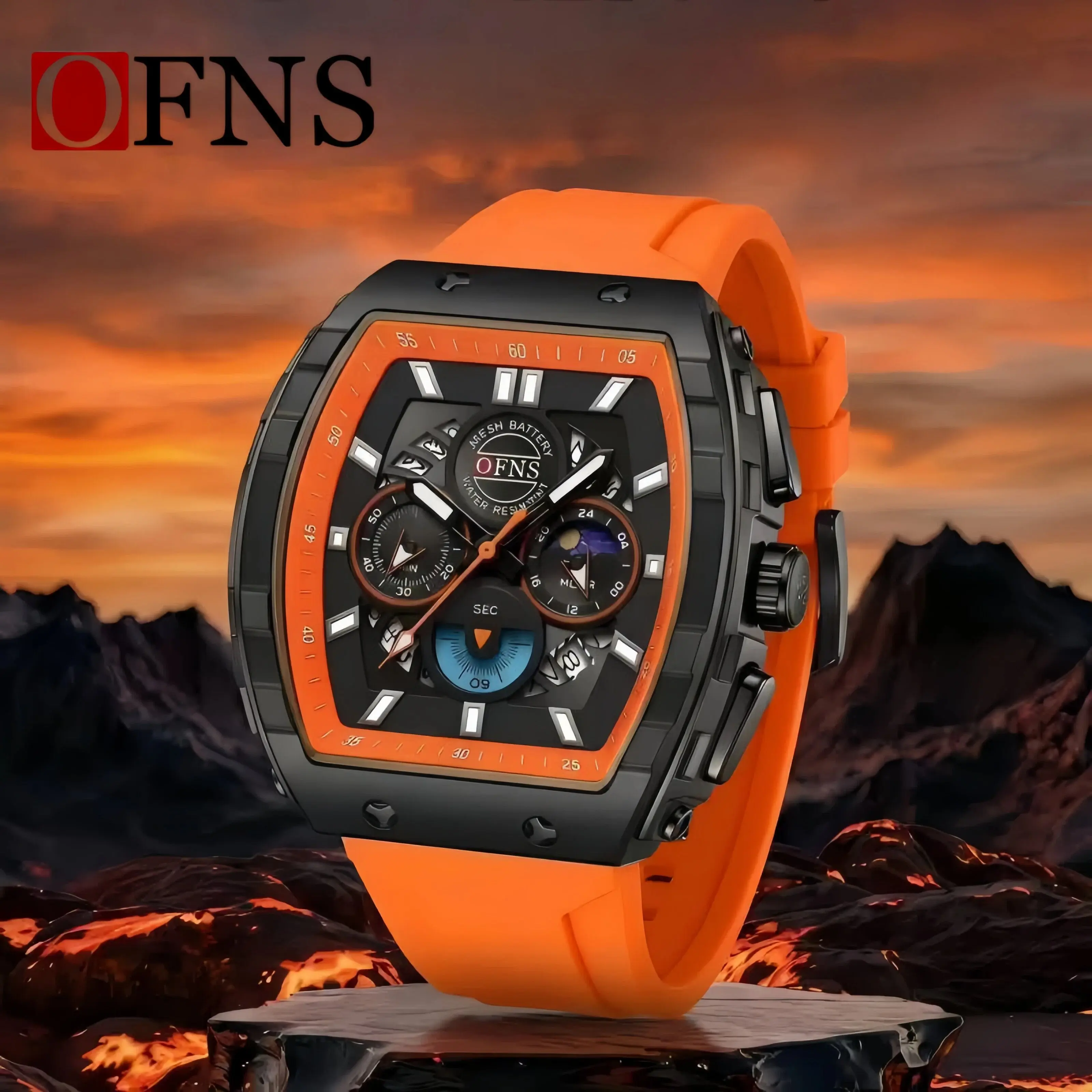 Men's Three-eye Six-hand Multifunctional Chronograph Watch, Waterproof Analog  Wristwatch with Calendar Window, Fashion Exquisite All-match Watch for Daily Business & Gifting outdoorfun Rose Gold Crystal Touch Screen
