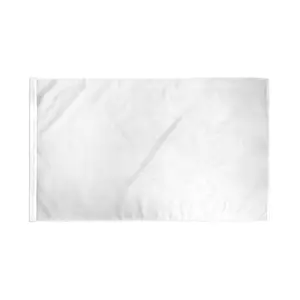 White Sublimation Blank (Grommetless) Flag 3x5ft Poly