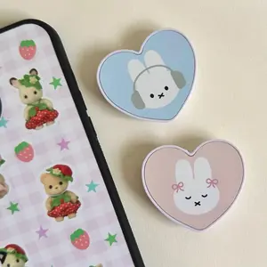 Miffy phone Holder, Cute White Bunny Phone Grip, Minimalist Rabbit Stand, Kawaii Animal Phone Holder