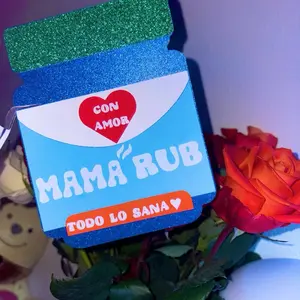 “ Mama Rub Con Amor Todo Lo Sana “ Mothers Day Topper for bouquet // arrangements