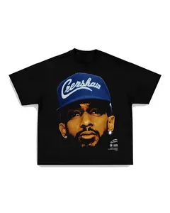 BIG FACE NIPSEY TEE Print Short Sleeve T-Shirt Menswear Top Stylish Underwear Tshirt Streetwear Tropical Crewneck Shortsleeve Casual