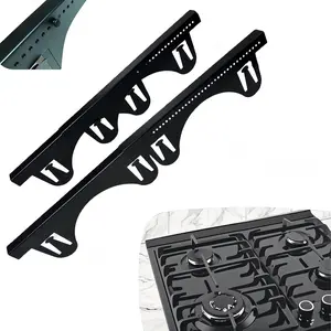 2 Pack Stainless Stove Gap Covers, Stove Gap Fillers, Heat Resistant Stove Guard Between Stove and Countertop, Snap prevents shifting13.8" to 26.8"