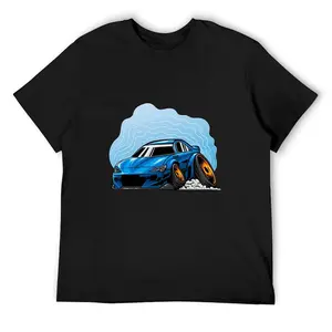 Men's Racing Car T-Shirt, 180g Heavyweight Cotton, Drift Sports Car Graphic Tee, Fast Speed Streetwear Top, Motorsport Enthusiast Shirt, Cool Casual Summer T-Shirt,deo merch,frisco orange tshirt,anti grape clothing,big deborah,funny