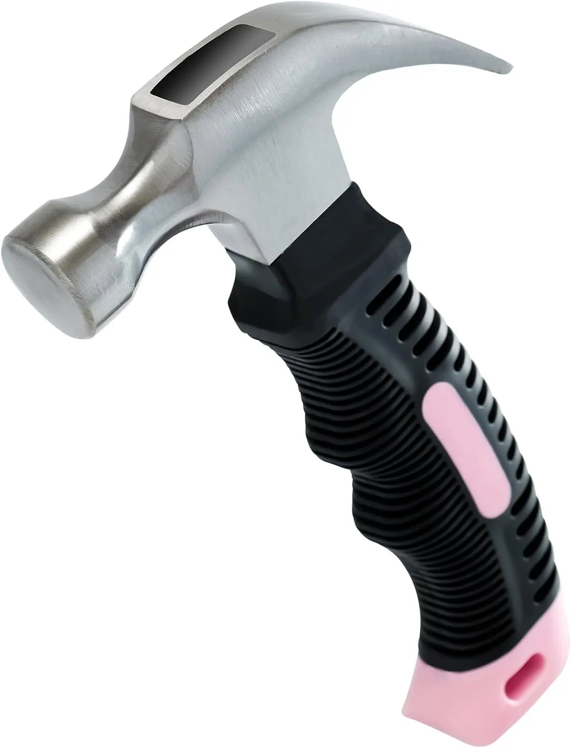 Pink Small Hammer for Picture Hanging Nails Drywall Anchors, Picture Hanging Tool, High Hardness 8oz Claw Hammer With Shock-Absorbing Non-Slip Handle for Kids and Women