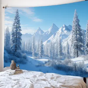 Polyester Boho Tapestry Wall Hanging - Mystical Starry Sky Aesthetic Backdrop, Easy-to-Hang Home Decor Accessory for Living Room, No Electricity Needed Home Upgrade Item