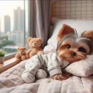 5D DIY Full Drill Round Diamond Painting - Diamond Painting Kits, Diamond Art Kit, Puppy, Bed, Doll Mosaic, Canvas - DIY Wall Decor, Home Decoration, Suitable for Halloween, Christmas, Birthday, and Anniversary Gifts