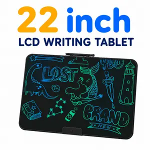 22" Rechargeable LCD Writing Tablet for Kids - Electronic Drawing Tablet with Stylus, Waterproof Screen, Reusable Erasable Drawing Board, Mess-Free Educational Toy for Boys & Girls (Birthday Gift)