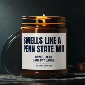 Smells Like a Penn State Win, Penn Lucky Game Day Candle, Penn Football Candle, Buffalo Fans Gift, Game Day Decor, Sport Themed Candle, Cleveland Victory Candle