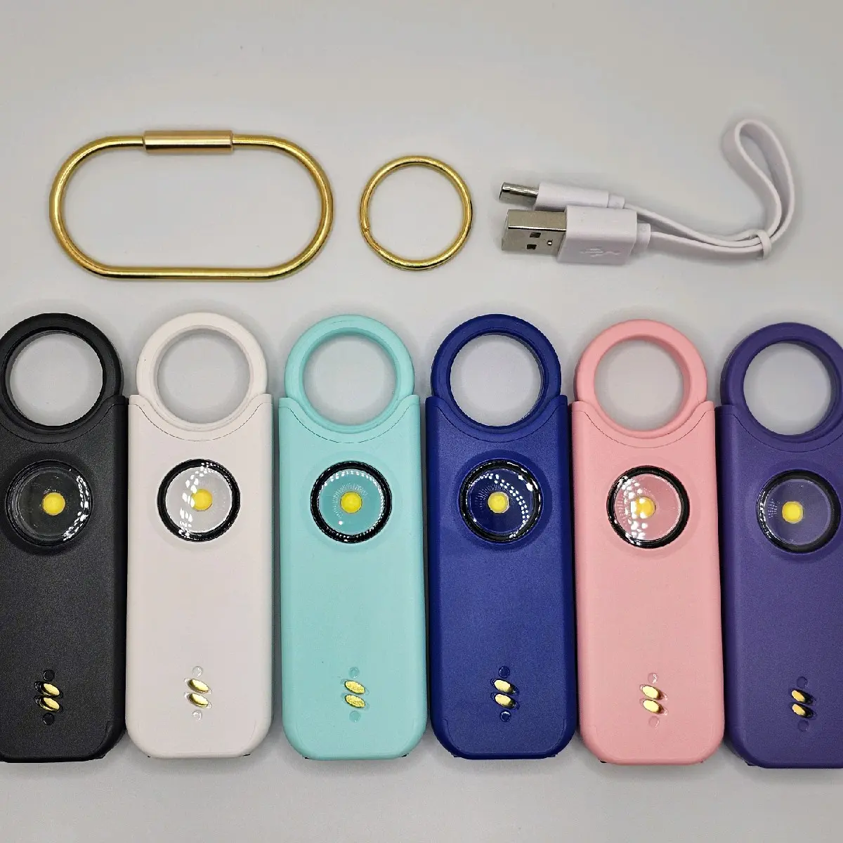Self Defense Alarm Keychain 135dB w/ Led Strobe Light for Women Kids Elderly