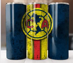 Club America Tumbler 20 oz Skinny Cup Mug Drinkware Lid Stainless Straw Beverage Flasks Steel Flasks Steel Insulation Bottles Insulation Bottles Water Bottles Portable Bottled Insulated