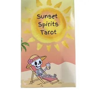 Sunset Spirits Tarot – Where Halloween Meets Summer   Step into a world where the golden glow of a summer sunset blends seamlessly with the mystical magic of Halloween nights. Designed by psychic medium Brianna Appling.