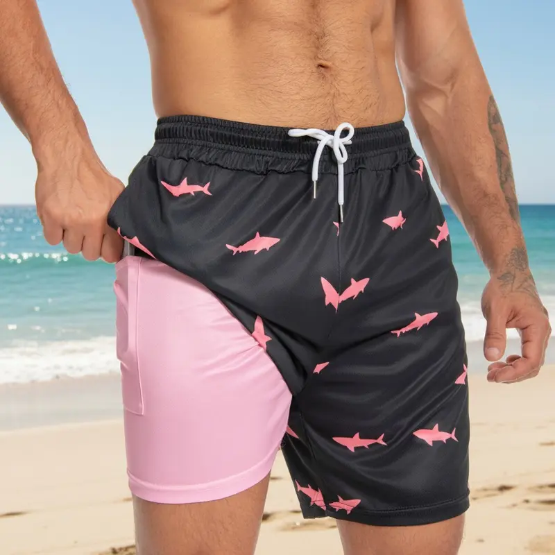 JUNBAOSS Mens Swim Trunks , Breathable Fit Hawaii Beach Shorts Swimwear Bathing Suits summer sale