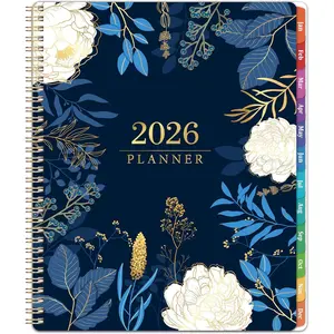 2026 Planner - 2026 Planner Weekly and Monthly, 2026 Calendar Planner, Jan 2026 - Dec 2026, 8.5" x 11", Monthly Tabs, -Wire Binding, Holidays,  Pocket, Habit