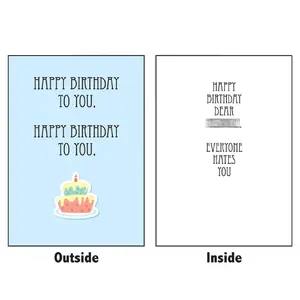 Have An Unhappy Birthday: Secret Scrooge Mean Greeting Card