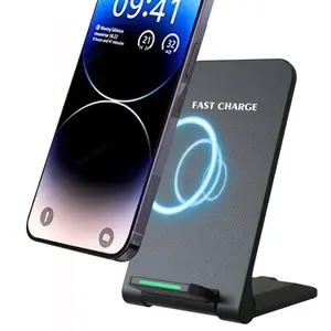 Foldable Wireless Charger Station Earphone Mobile Phone Induction Fast Charging Charger Holder For iPhone 17 16 15 14 13 12 Pro Max Samsung Xiaomi