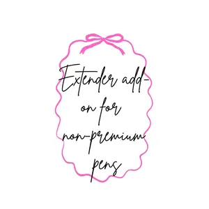 Extender Add-on for Non-Premium Pens Handmade Beadable Pens and Pencils