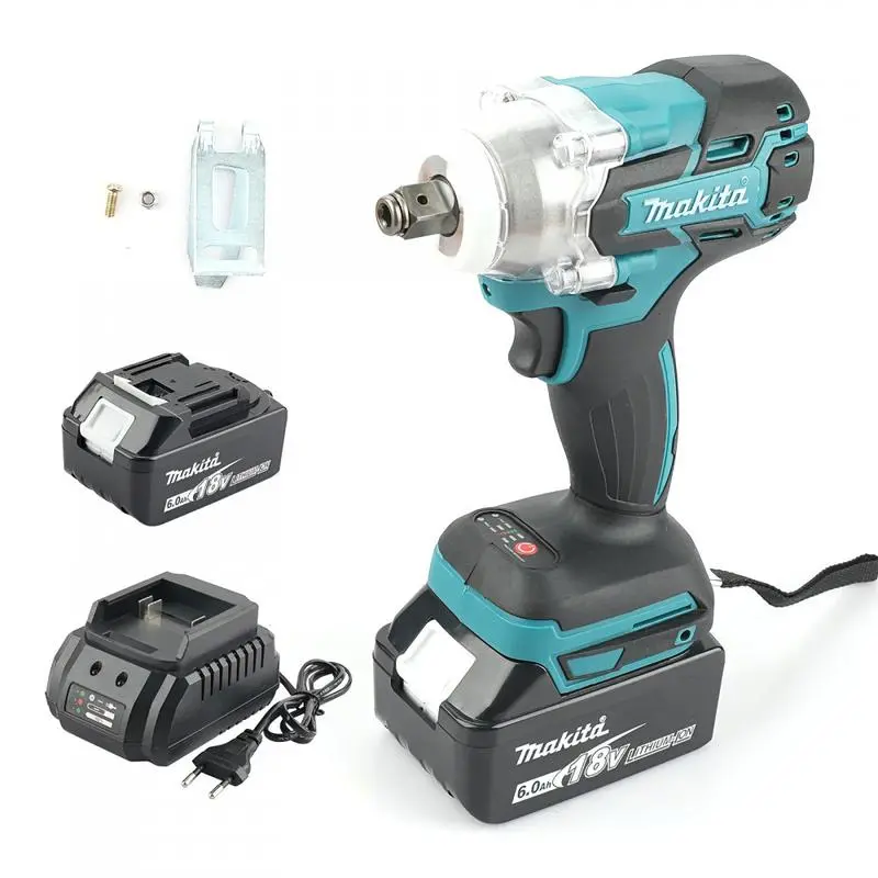 Makita DTW285 18V Brushless High-Torque Cordless Impact Wrench - 18V Lithium-Ion Rechargeable Battery Included, Auto Repair Hand Tool for Multitools & Accessories