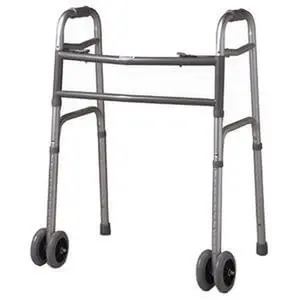 Heavy-Duty Folding Walker with Wheels, 500 lb – Cardinal Health