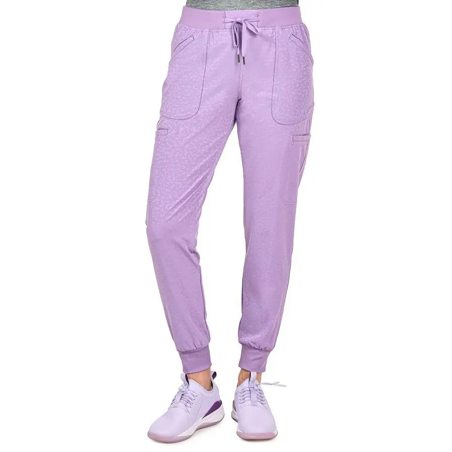 Ava Therese Jacquard Sheba Jogger Scrub Pants