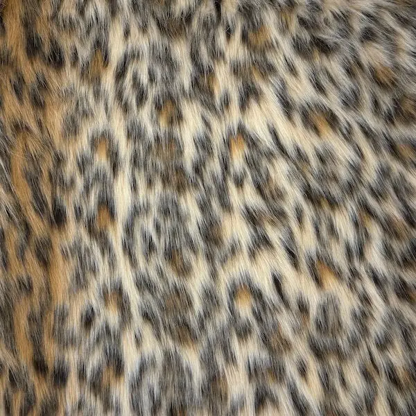 Leopard Print Faux Fur Fabric Leopard Print Faux Fur Fabric