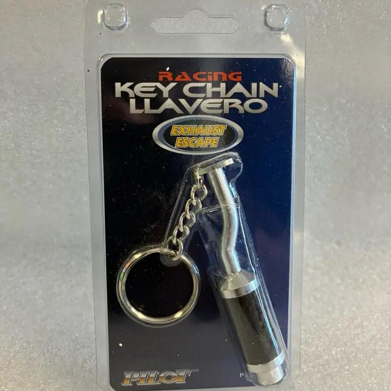 Pilot Carbon Fiber Exhaust Key Chain Racing Llavero Escape Keychain