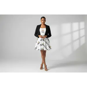 Classy Adore “Beauty & Brains” Signature Skater Dress
