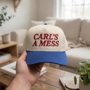 Embroidered Carls a Mess Retro Baseball Cap, Funny Summer Fan Gift, Reality TV Inspired Hat, TV Show Vintage Distressed Baseball Hat