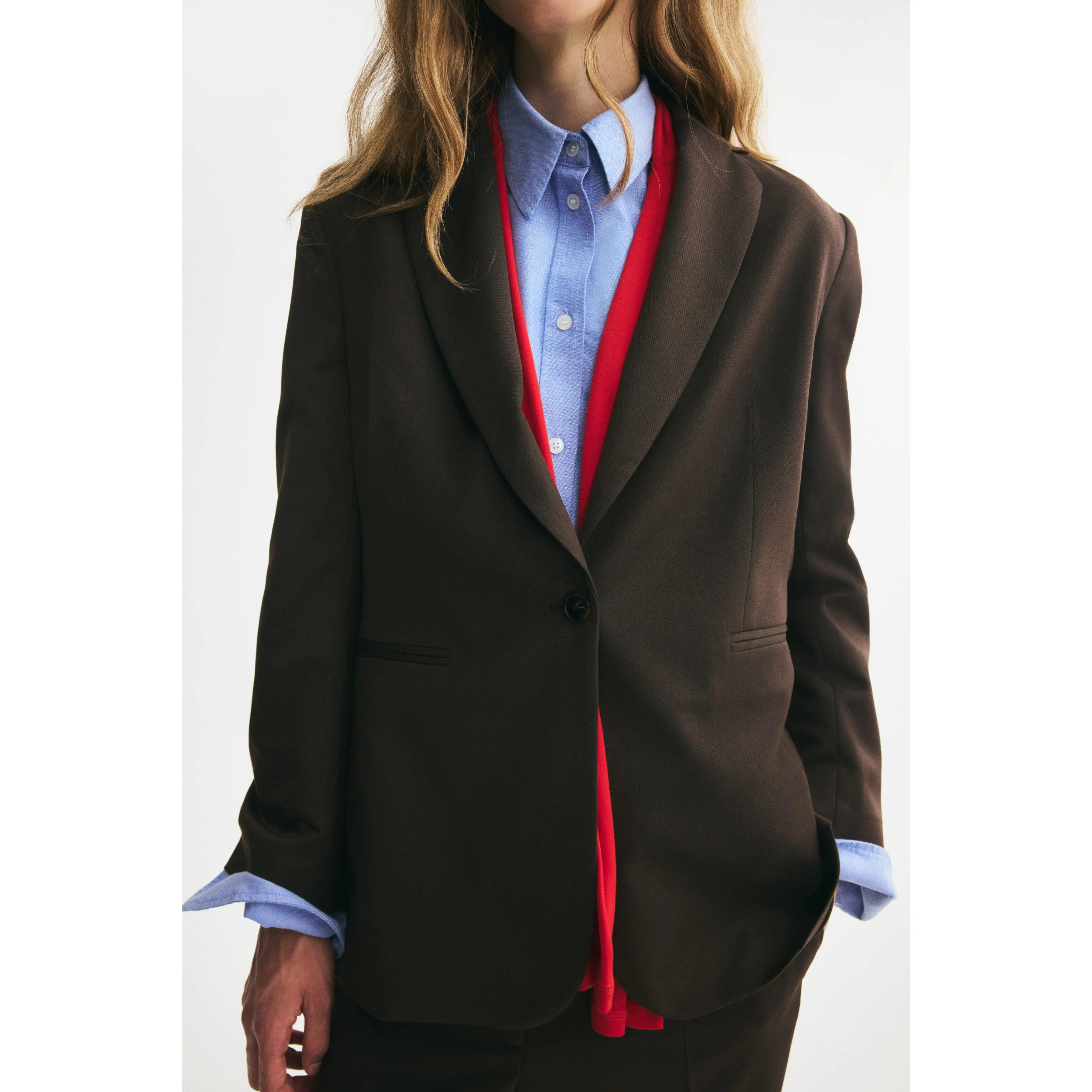 H&M Single-breasted twill blazer