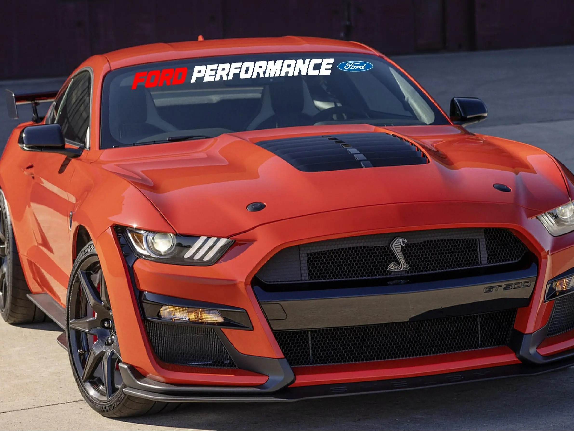 ford performance windshield decal racing performance sticker