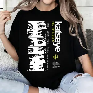 Vintage Katseye 90s Comfort Color Shirt, Beautiful Chaos Tee, Katseye Kpop T-shirt, Katseye Gnarly Shirt, Eyekon Kpop Fan Merch