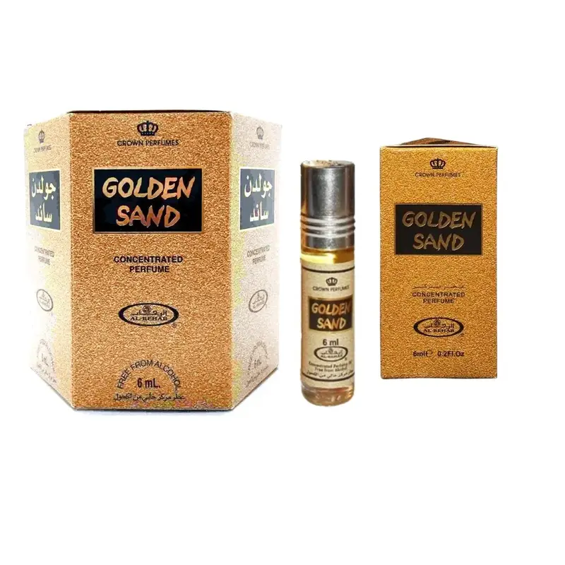 (Pack of 6) Golden Sand - 6ml Perfume Oil Roll-On by Al-Rehab