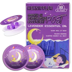 Hexniffler Upgraded Sleep Patches 18 Patches Essential Oil Beads Goodnight Post Lavender Natural Aroma for Adults Drug-Free & Chemical-Free Gentle Aromatherapy Easy to Use All Night Sleep Solution - Treatment