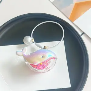 1PC Whale Pendant Keychain for Bags Backpack Pendant Ocean Couple Bag Charms