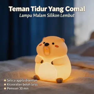 Cute Marmot-Shaped Silicone Touch Night Light-Bedside Lamp, Children' s Lamp, Gift for Girls, and RoomDecor. Night Light, Soft Light, Bedroom Lamp, AmbientLight. Marmot Nursery Night LightNight Light, TableLamp, Baby Lamp, Cartoon, Anime, Boys, Kids