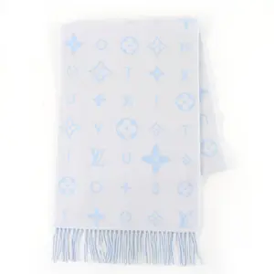 Pre-owned Louis Vuitton Cashmere Small Leather Goods Reykjavik 2.0 Scarf