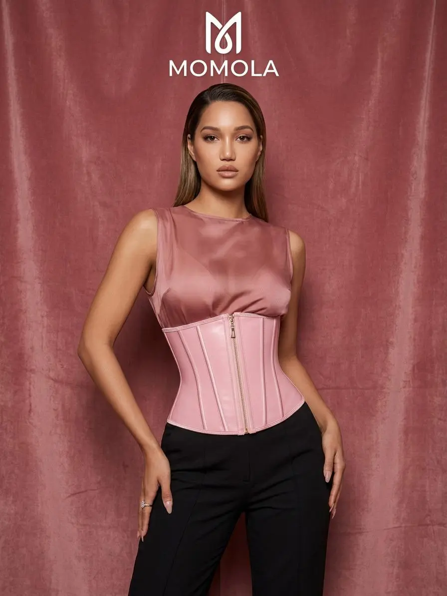 MOMOLA Waist Trainer Underbust Tummy Control Waist Double layer waist shaping Cincher Corset Hourglass Body Shaper Hooks  Fajas Shapewear  for Women Belt Womenswear Everyday Compression