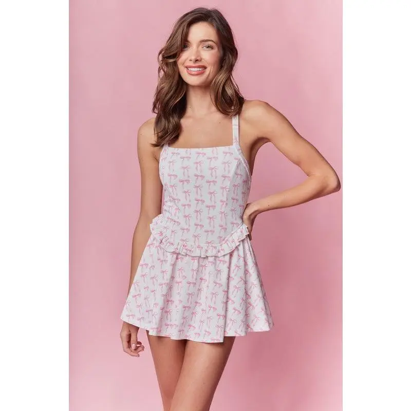 Eleanor Bow Activewear Romper Eleanor Bow Activewear Romper