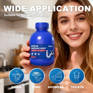 Pipe Unclogging Gel Drain Blockage Toilet Kitchen Sink Pipe Unclogging Suitable for All Pipes