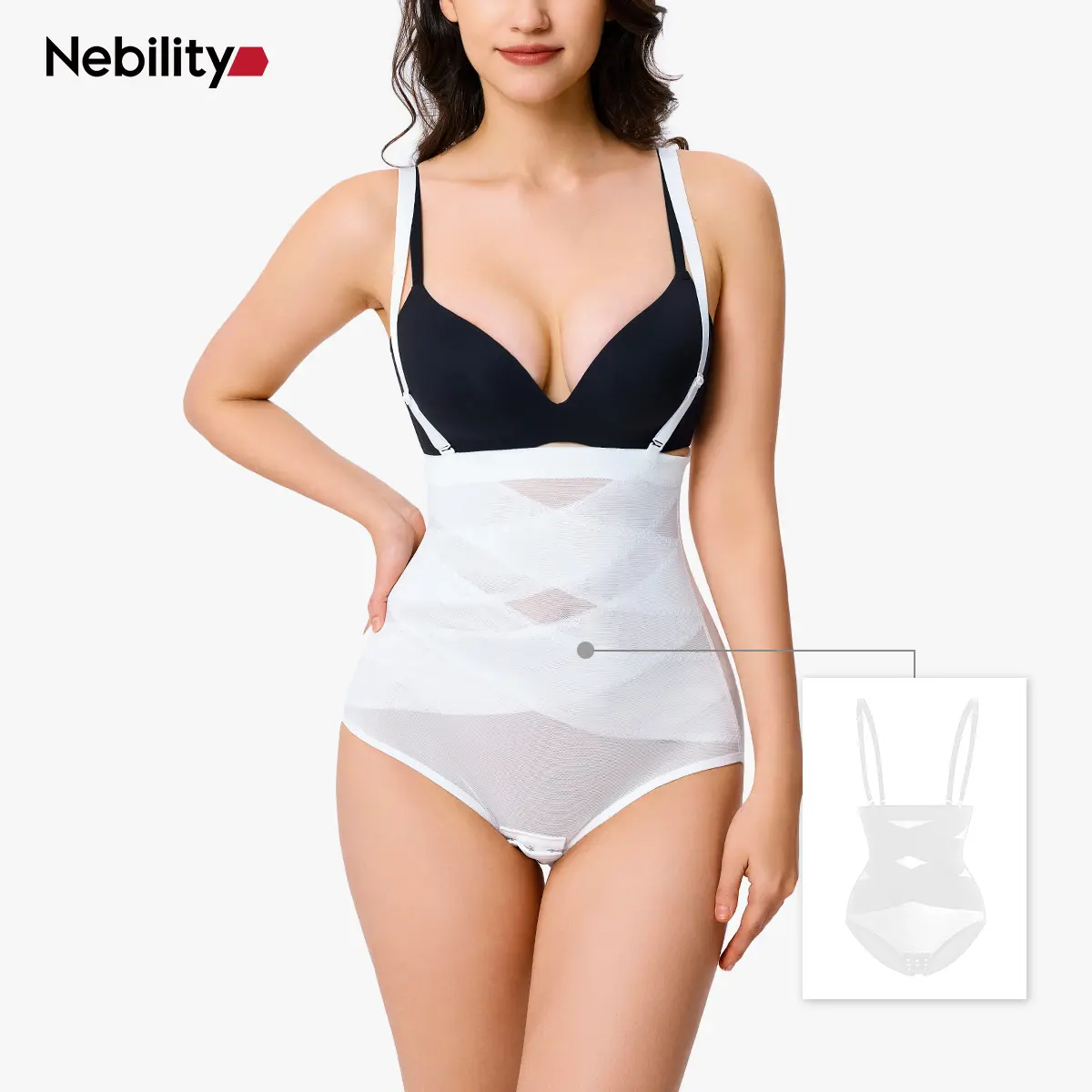 White (Slim straps）