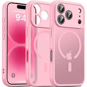 Magnetic For IPhone 17 Promax/17AIR/17Pro/17 Case Matte, Upgraded Full Camera Protection Compatible With MagSafe Frosted Translucent Shockproof Anti-Scratch Slim Fit Case Military Grade Protection