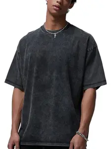 Mens Oversized T-Shirt Custom Funny T Shirts Vintage Basic Cotton Tees Workout Short Sleeve Summer Tops