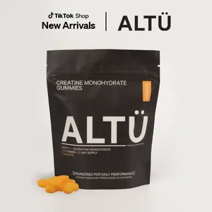 ALTÜ Nutrition Creatine Monohydrate Gummies – 5g per Serving, 120 Gummies, Low Sugar, Vegan, 3rd Party Tested, Made in USA, Supports Muscle Growth, Strength & Recovery – Tangerine Flavor