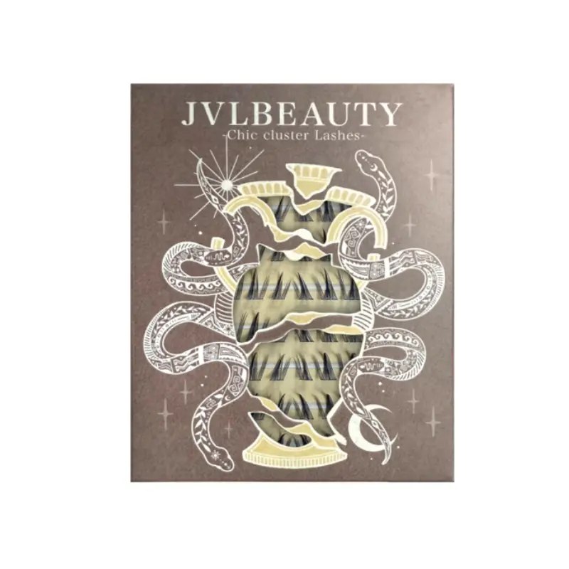 JVLBEAUTY 【Sunshine Kiss】Lazy-Friendly Ultra-Soft Invisible Individual Cluster False Eyelashes, Natural Hair-Like Texture, Segment Style, C Curl