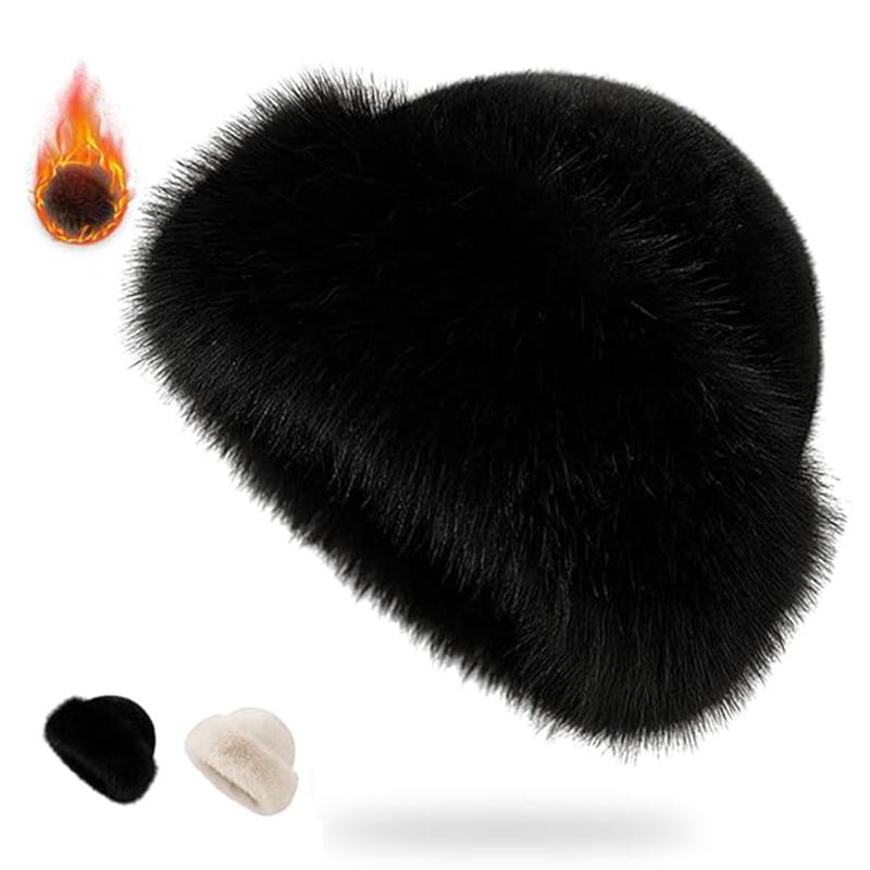 Women's Winter Woolly Beret Faux Fur Decorated Fashion Hat Warmth Protection Versatile Elegant Foldable Breathable One Size Fits Most Women's Winter Woolly Beret Faux Fur Decorated Fashion Hat Warmth Protection Versatile Elegant Foldable Breathable One Size Fits Most