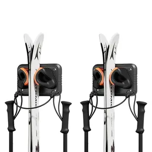2Pack Universal Ski Wall Mount | Holds 50lbs, Vertical Storage for Ski/Snowboard – Home & Garage Winter Gear Organizer