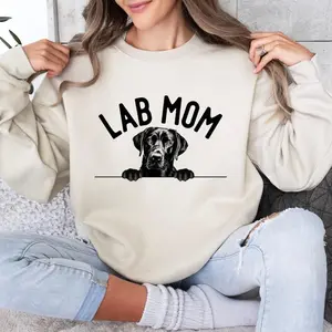 Black Lab Mom Sweatshirt, Labrador Mom, Dog Mom Gift, Dog Lover Gift