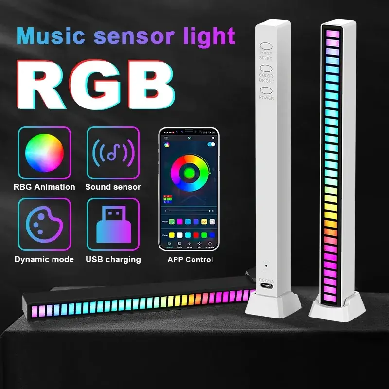 GlowBeat RGB Sound Control LED Light Bar