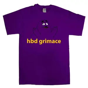 Hbd Grimace Funny Fast Food Meme Tee, NY Baseball Shirt, Sports Meme Shirt, Gift for fan Y7CB
