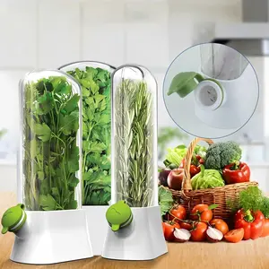 Herb & Vegetable Fresh Storage Box Fridge Storage Container | Dustproof, Pressure-Resistant & Eco-Friendly, Ideal for Fridge & Kitchen Food Preservation